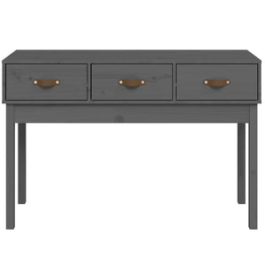 Tavolo Consolle Grigio 114x40x75 cm in Legno Massello di Pino cod 10799