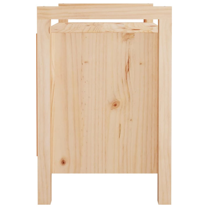 Panca da Ingresso 80x40x60 cm in Legno Massello di Pino 821779