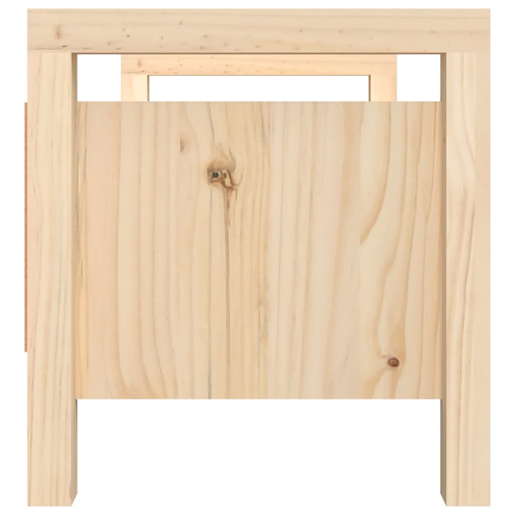 Panca da Ingresso 80x40x43 cm in Legno Massello di Pino cod mxl 41665