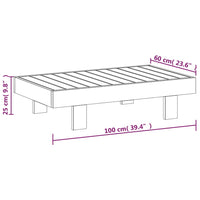 Set Divani Giardino 5 pz Cuscini Grigio Scuro in Legno Massello 3144980