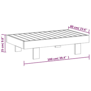 Set Divani Giardino 5 pz Cuscini Grigio Scuro in Legno Massello 3144980