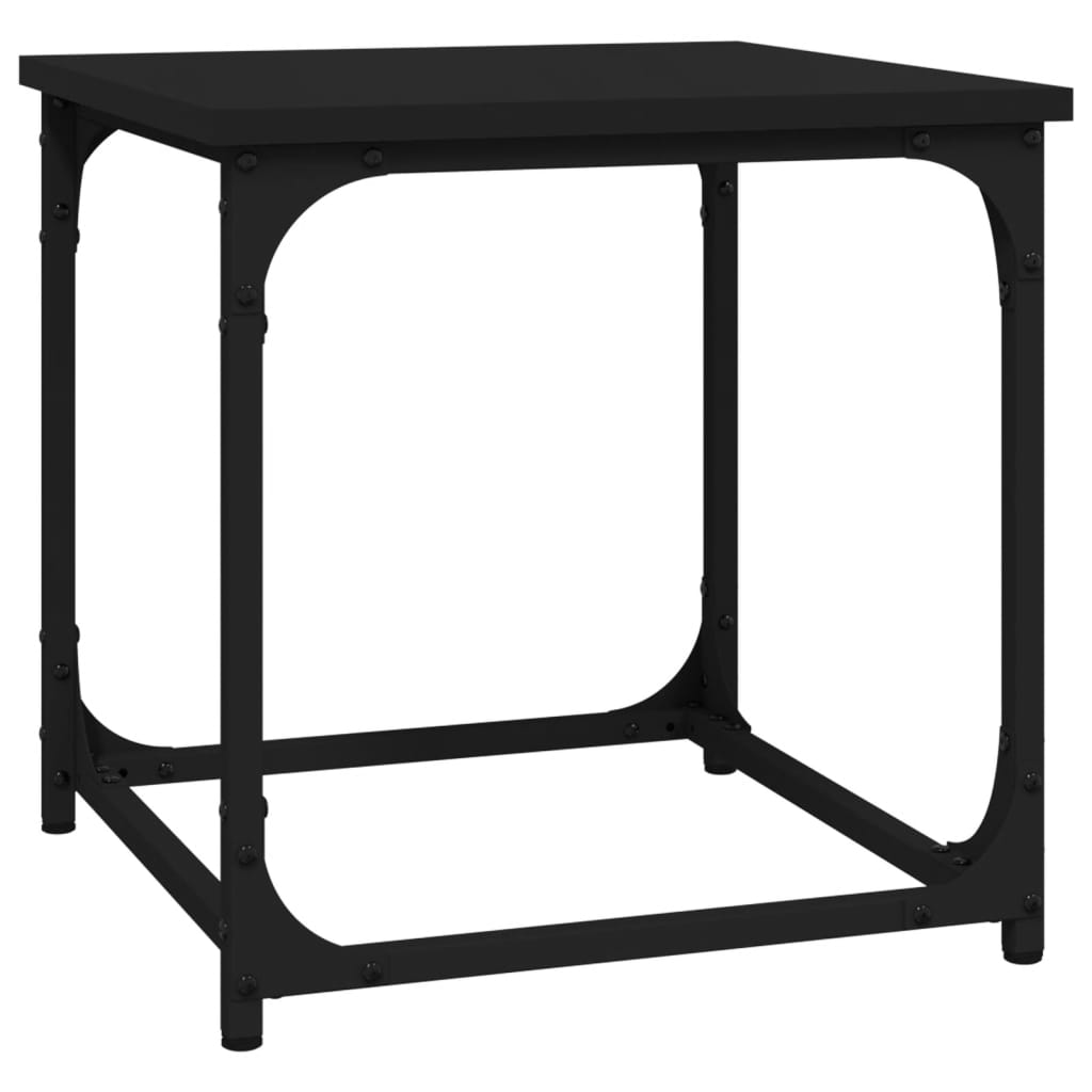 Tavolino Nero 40x40x40 cm in Legno Multistrato 823287