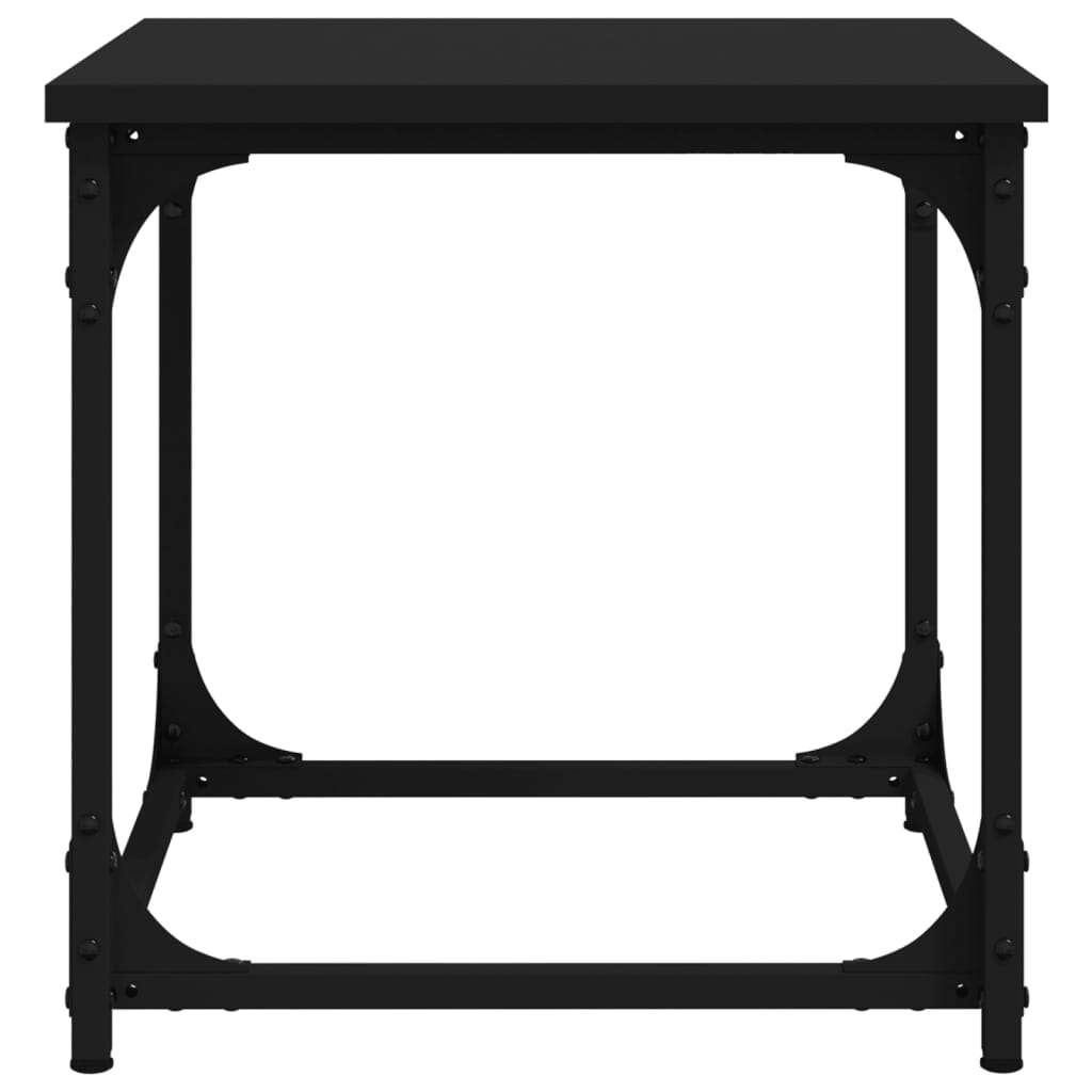 Tavolino Nero 40x40x40 cm in Legno Multistrato 823287