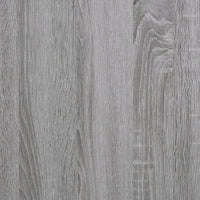 Tavolino Grigio Sonoma 80x50x40 cm in Legno Multistrato e Ferro 823295