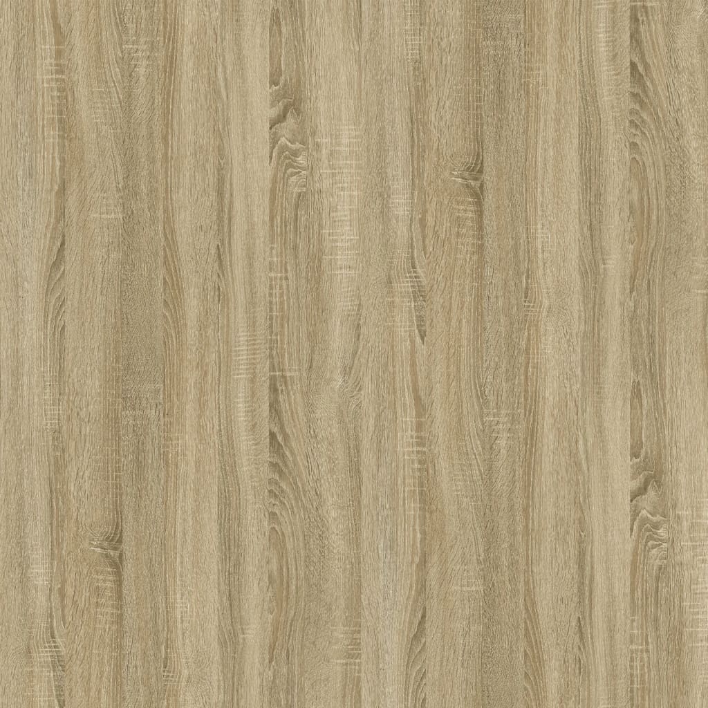 Tavolino Rovere Sonoma 100x50x45 cm Legno Multistrato e Ferro cod mxl 12523