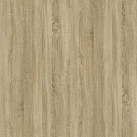 Tavolino Rovere Sonoma 100x50x45 cm Legno Multistrato e Ferro cod mxl 12523