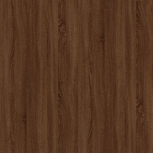 Tavolino Rovere Marrone 100x50x45 cm Legno Multistrato e Ferro 823311