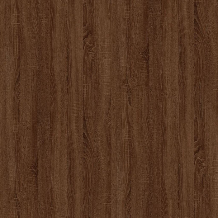 Tavolino Rovere Marrone 100x50x45 cm Legno Multistrato e Ferro 823311