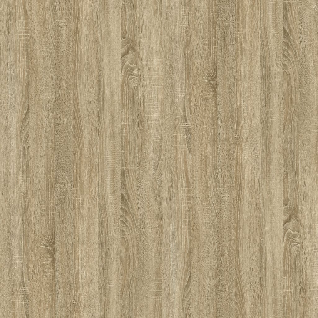 Tavolino Rovere Sonoma 100x45x45 cm Legno Multistrato e Ferro cod mxl 11563