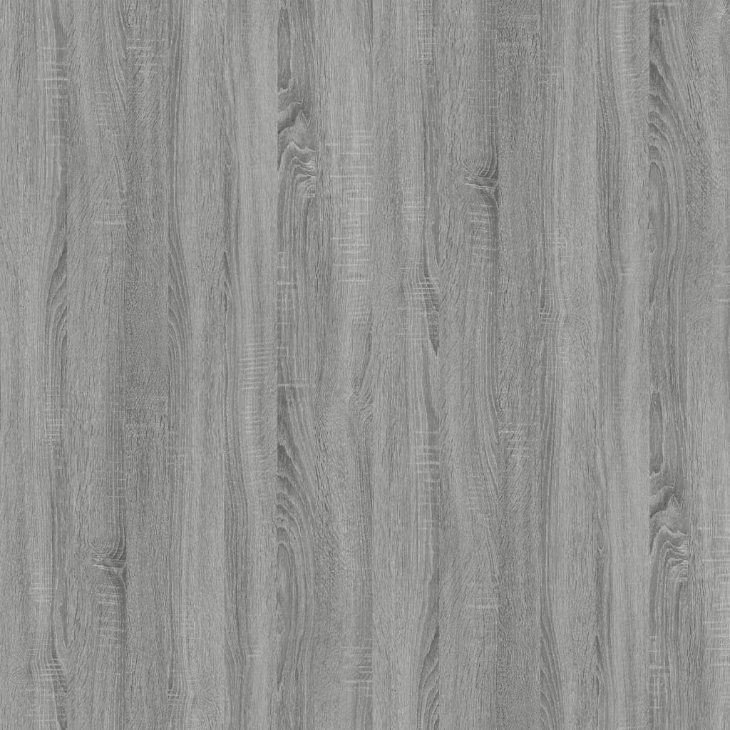 Tavolino Grigio Sonoma 100x45x45cm in Legno Multistrato e Ferro