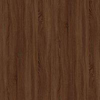 Tavolino Rovere Marrone 80x50x45cm in Legno Multistrato e Ferro cod mxl 18928