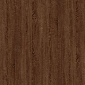 Tavolino Rovere Marrone 80x50x45cm in Legno Multistrato e Ferro cod mxl 18928