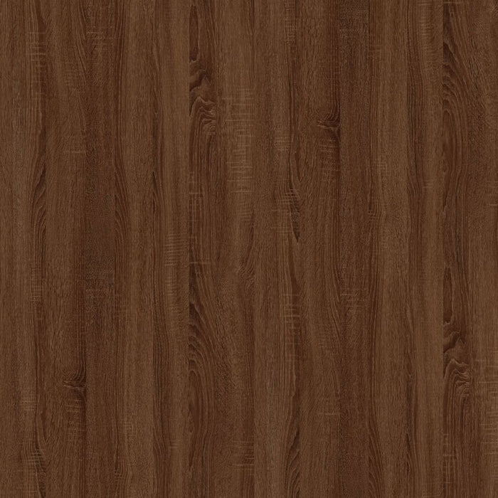 Tavolino Rovere Marrone 80x50x45cm in Legno Multistrato e Ferro 823321