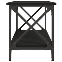 Tavolino Nero 55x38x45 cm in Legno Multistrato 823327