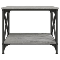 Tavolino Grigio Sonoma 55x38x45 cm in Legno Multistrato 823330