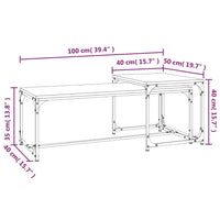 Tavolini da Salotto 2 pz Rovere Sonoma in Legno Multistrato 823338