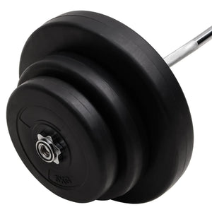 Bilanciere Curvo con Dischi 60 kg cod mxl 62964