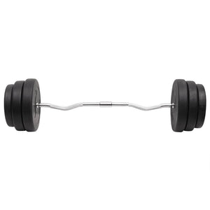 Bilanciere Curvo con Dischi 90 kg cod mxl 62965