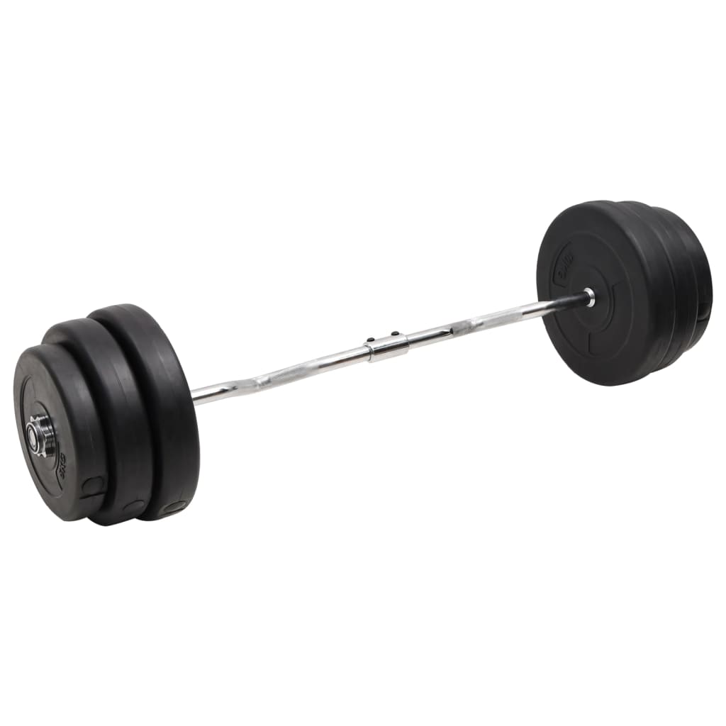 Bilanciere Curvo con Dischi 90 kg cod mxl 65715