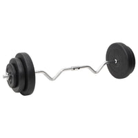 Set Bilanciere Curl e Manubri con Dischi 60 kg cod mxl 62510