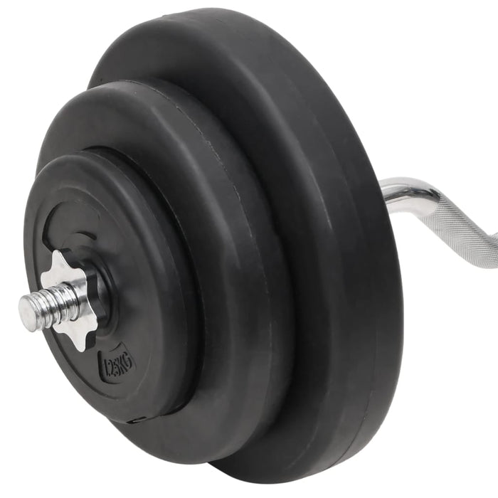 Set Bilanciere Curl e Manubri con Dischi 60 kg cod mxl 62510