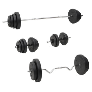 Set Bilanciere e Manubri con Dischi 120 kg 3145032