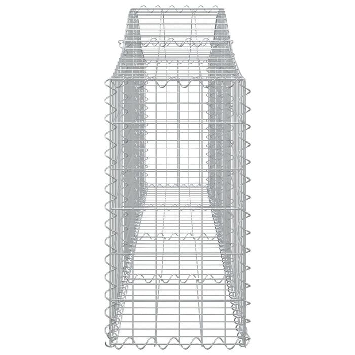 Cesti Gabbioni ad Arco 5 pz 200x30x60/80 cm Ferro Zincato 3145391