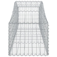 Cesti Gabbioni ad Arco 4 pz 200x50x40/60 cm Ferro Zincato 3145579