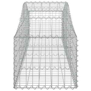 Cesti Gabbioni ad Arco 10 pz 200x50x40/60 cm Ferro Zincato 3145585