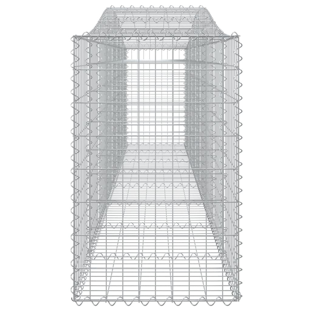 Cesti Gabbioni ad Arco 2 pz 400x50x80/100 cm Ferro Zincato 3145943