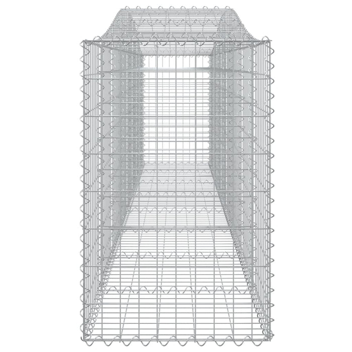 Cesti Gabbioni ad Arco 2 pz 400x50x80/100 cm Ferro Zincato 3145943