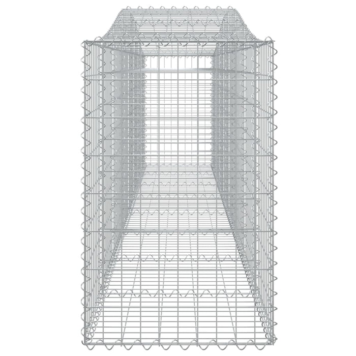 Cesti Gabbioni ad Arco 6 pz 400x50x80/100 cm Ferro Zincato 3145947