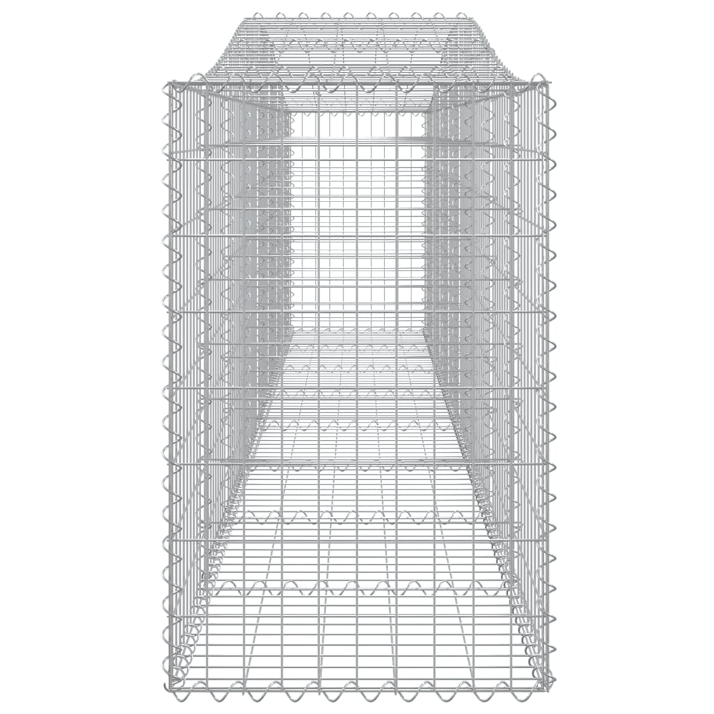 Cesti Gabbioni ad Arco 25 pz 400x50x80/100 cm Ferro Zincato 3145954