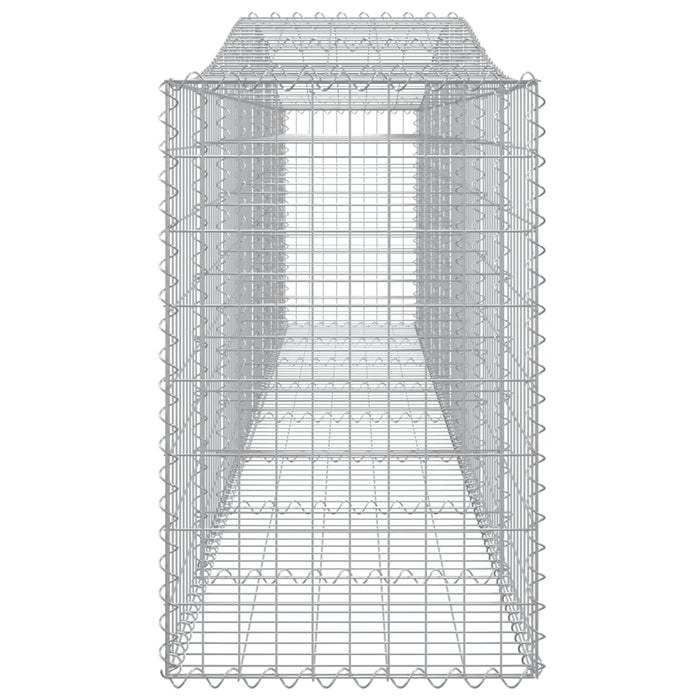 Cesti Gabbioni ad Arco 25 pz 400x50x80/100 cm Ferro Zincato 3145954