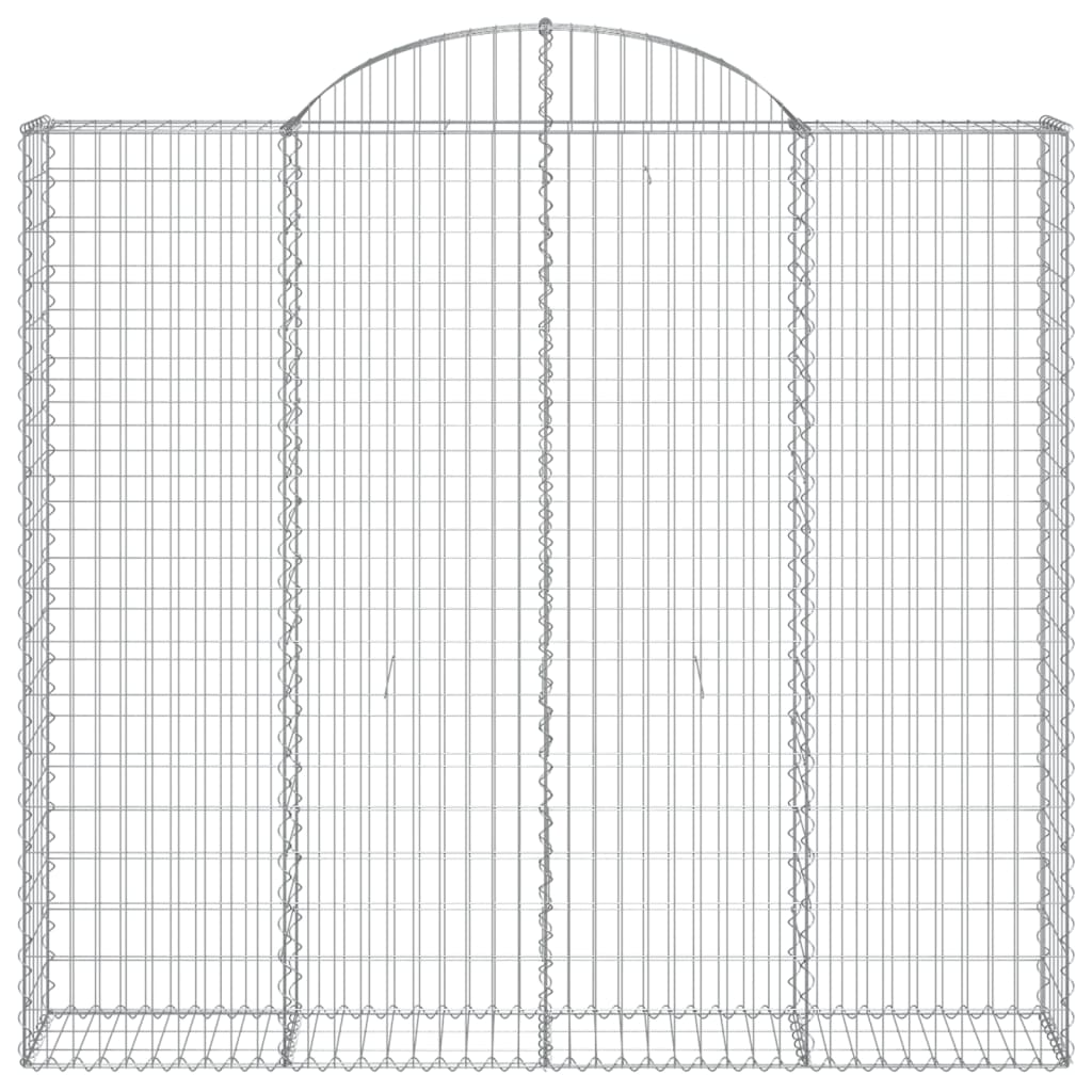 Cesti Gabbioni ad Arco 3 pz 200x30x180/200 cm Ferro Zincato 3146195