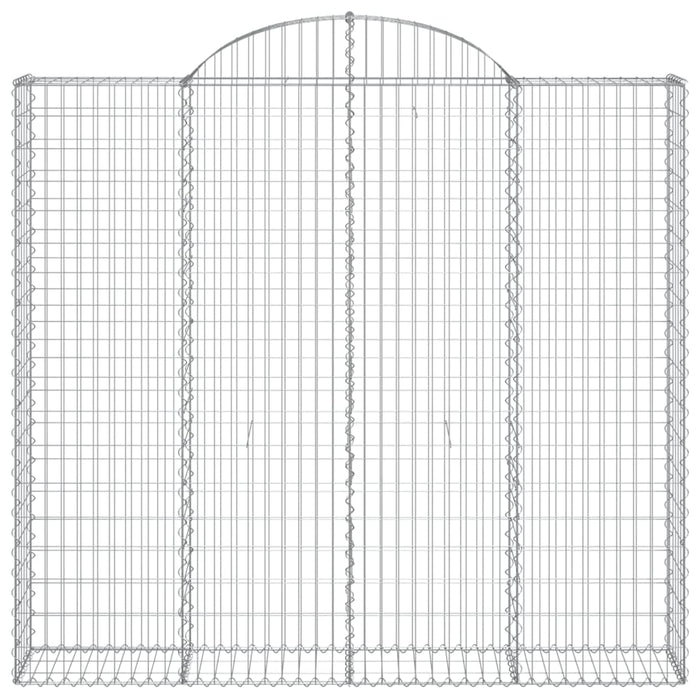 Cesti Gabbioni ad Arco 6 pz 200x30x180/200 cm Ferro Zincato 3146198