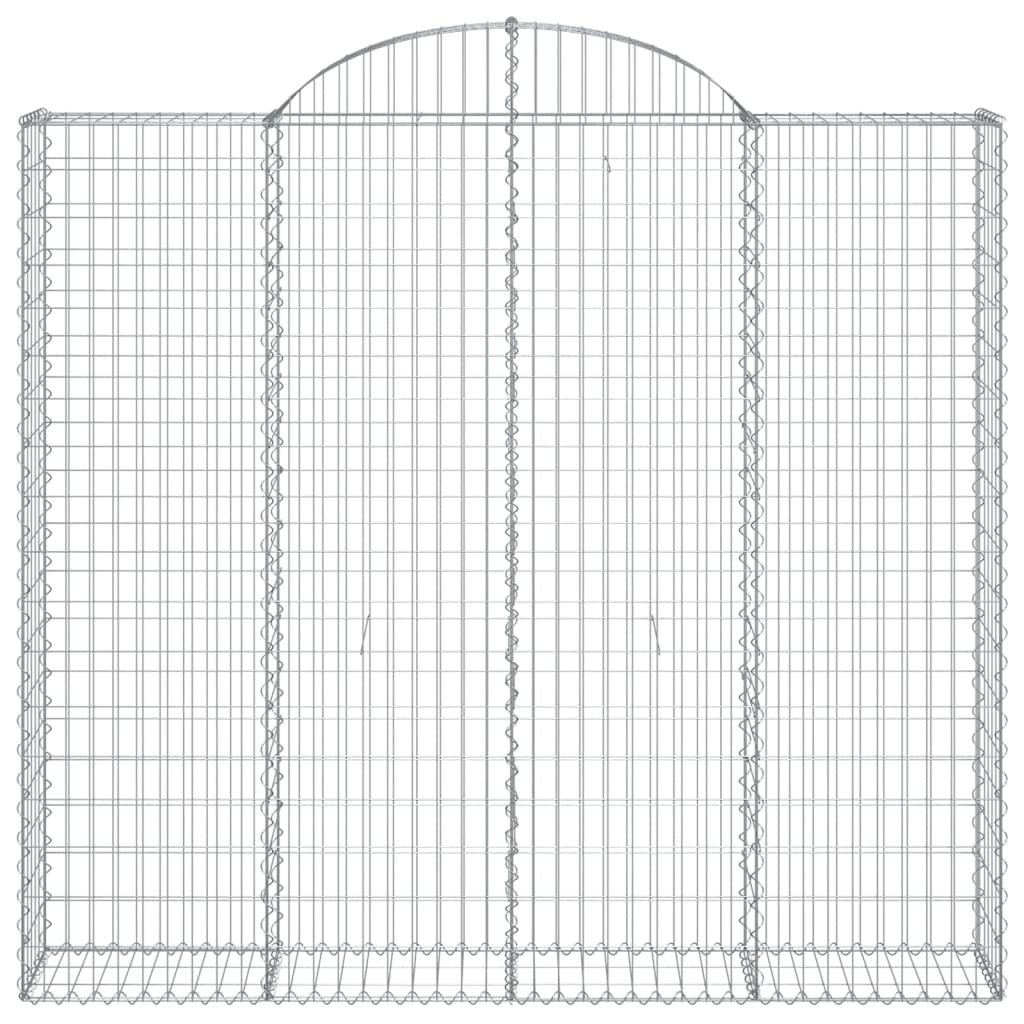 Cesti Gabbioni ad Arco 8 pz 200x30x180/200 cm Ferro Zincato 3146200