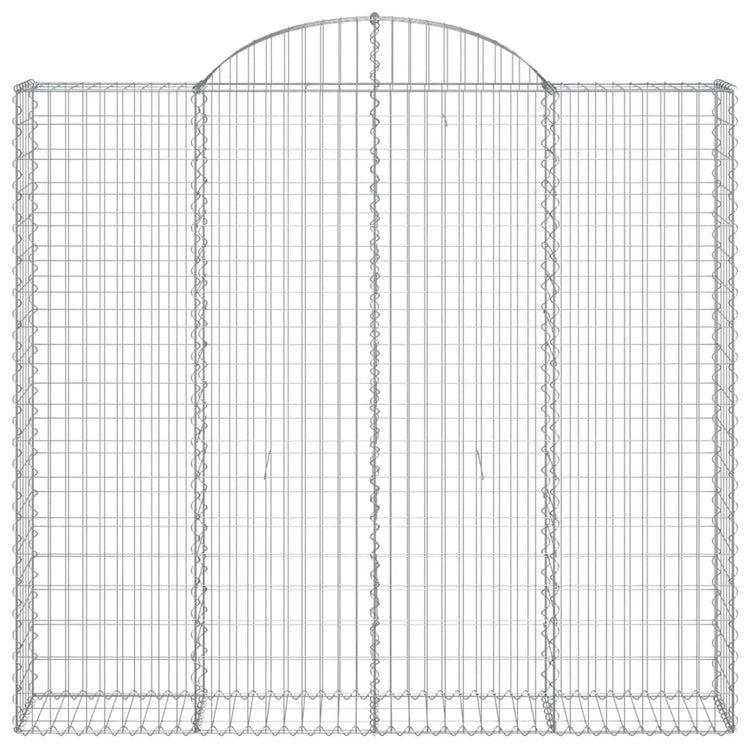 Cesti Gabbioni ad Arco 14 pz 200x30x180/200 cm Ferro Zincato 3146206