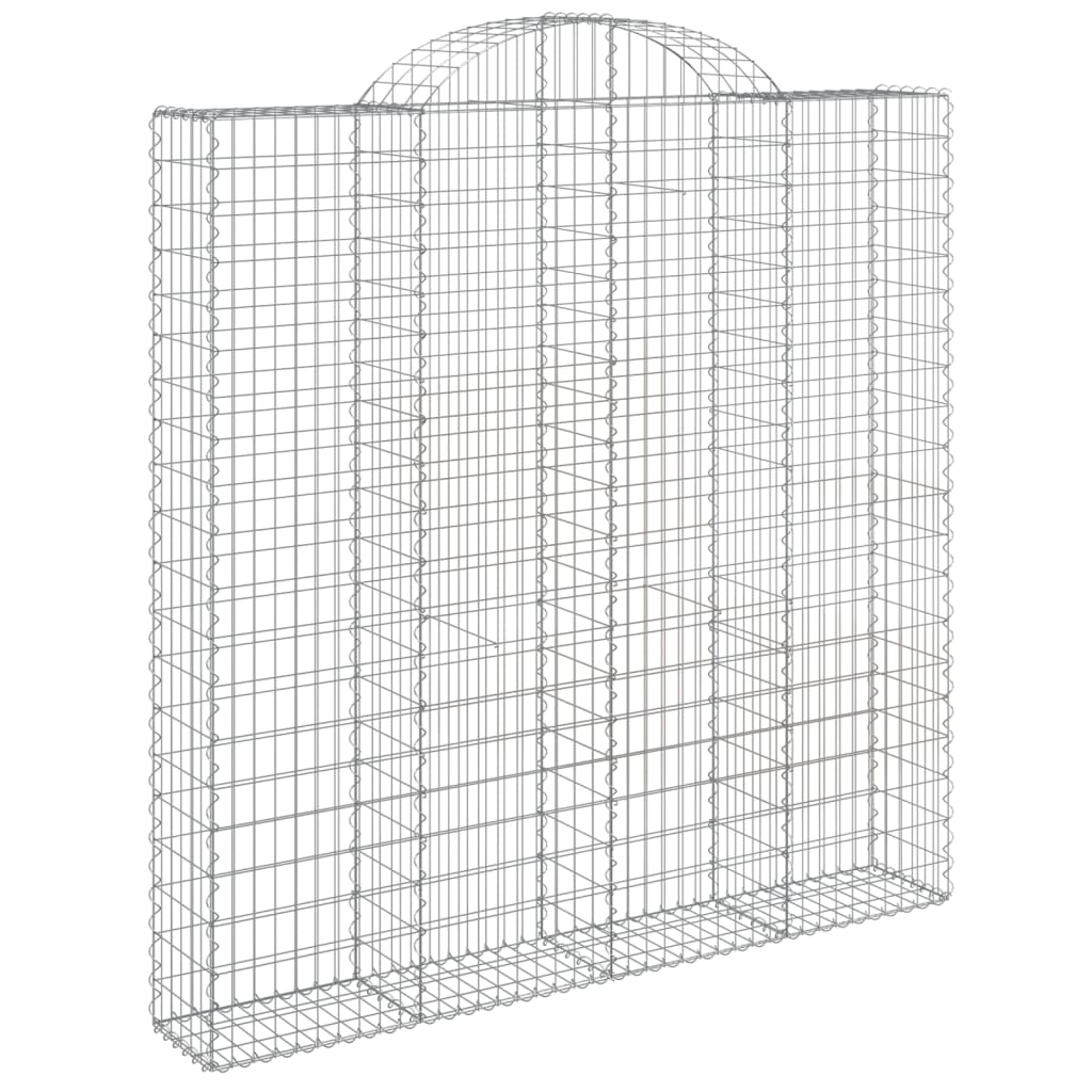 Cesti Gabbioni ad Arco 3 pz 200x30x200/220 cm Ferro Zincato 3146216