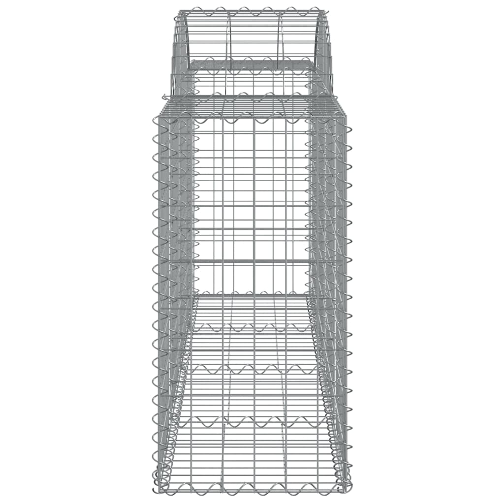 Cesti Gabbioni ad Arco 12 pz 200x50x80/100 cm Ferro Zincato 3146309