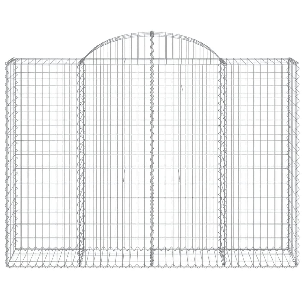 Cesti Gabbioni ad Arco 13 pz 200x50x140/160 cm Ferro Zincato 3146373