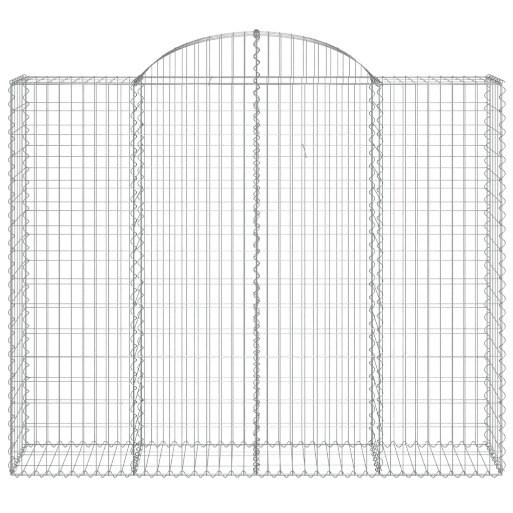 Cesti Gabbioni ad Arco 8 pz 200x50x160/180 cm Ferro Zincato 3146389