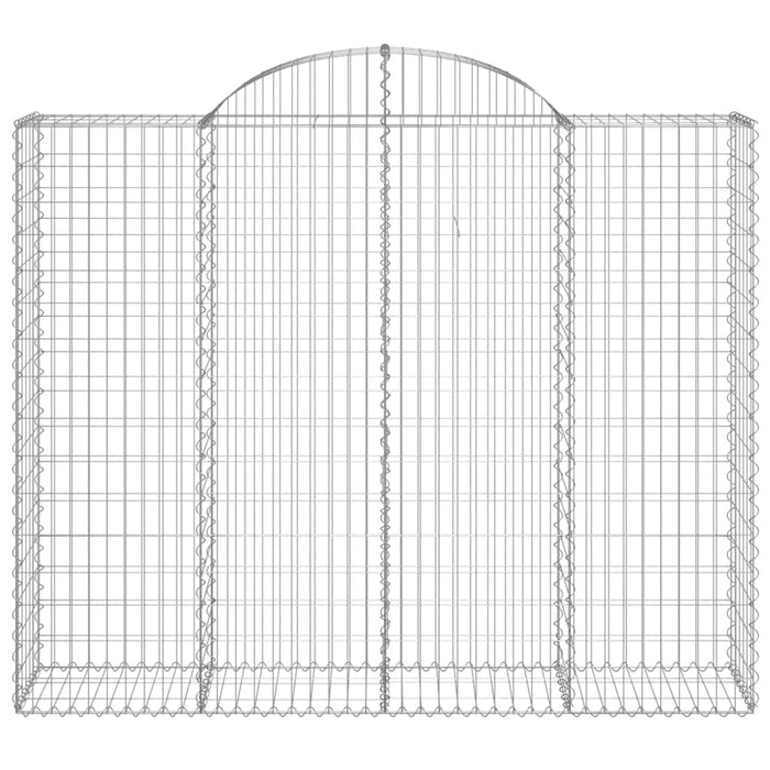 Cesti Gabbioni ad Arco 8 pz 200x50x160/180 cm Ferro Zincato 3146389