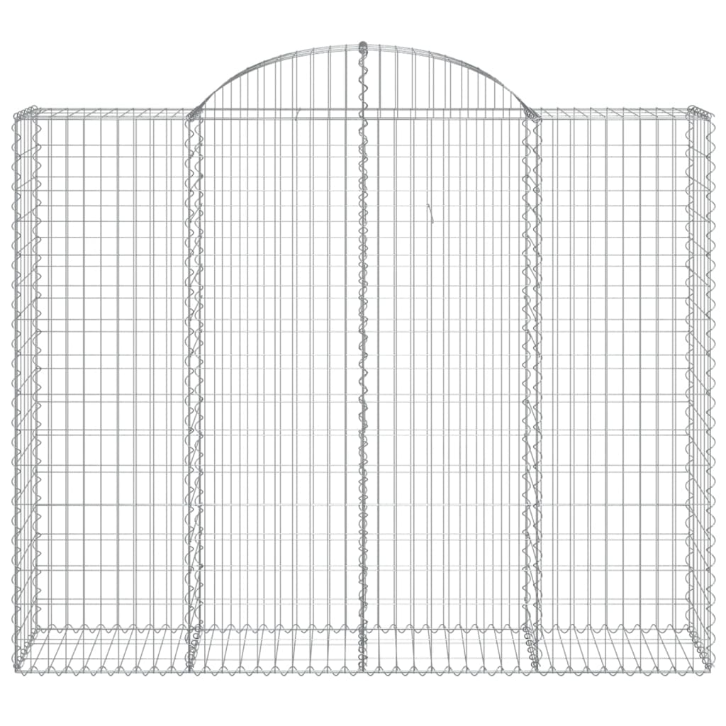 Cesti Gabbioni ad Arco 10 pz 200x50x160/180 cm Ferro Zincato 3146391