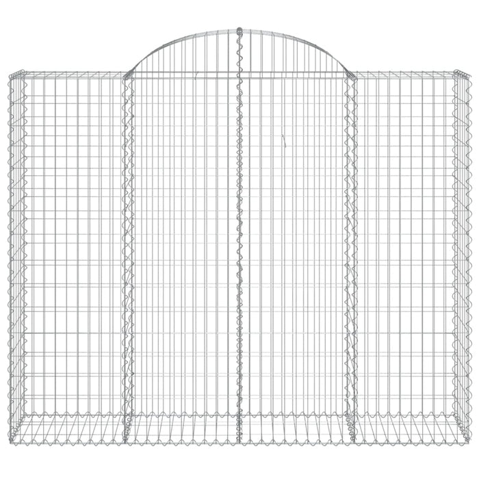 Cesti Gabbioni ad Arco 10 pz 200x50x160/180 cm Ferro Zincato 3146391