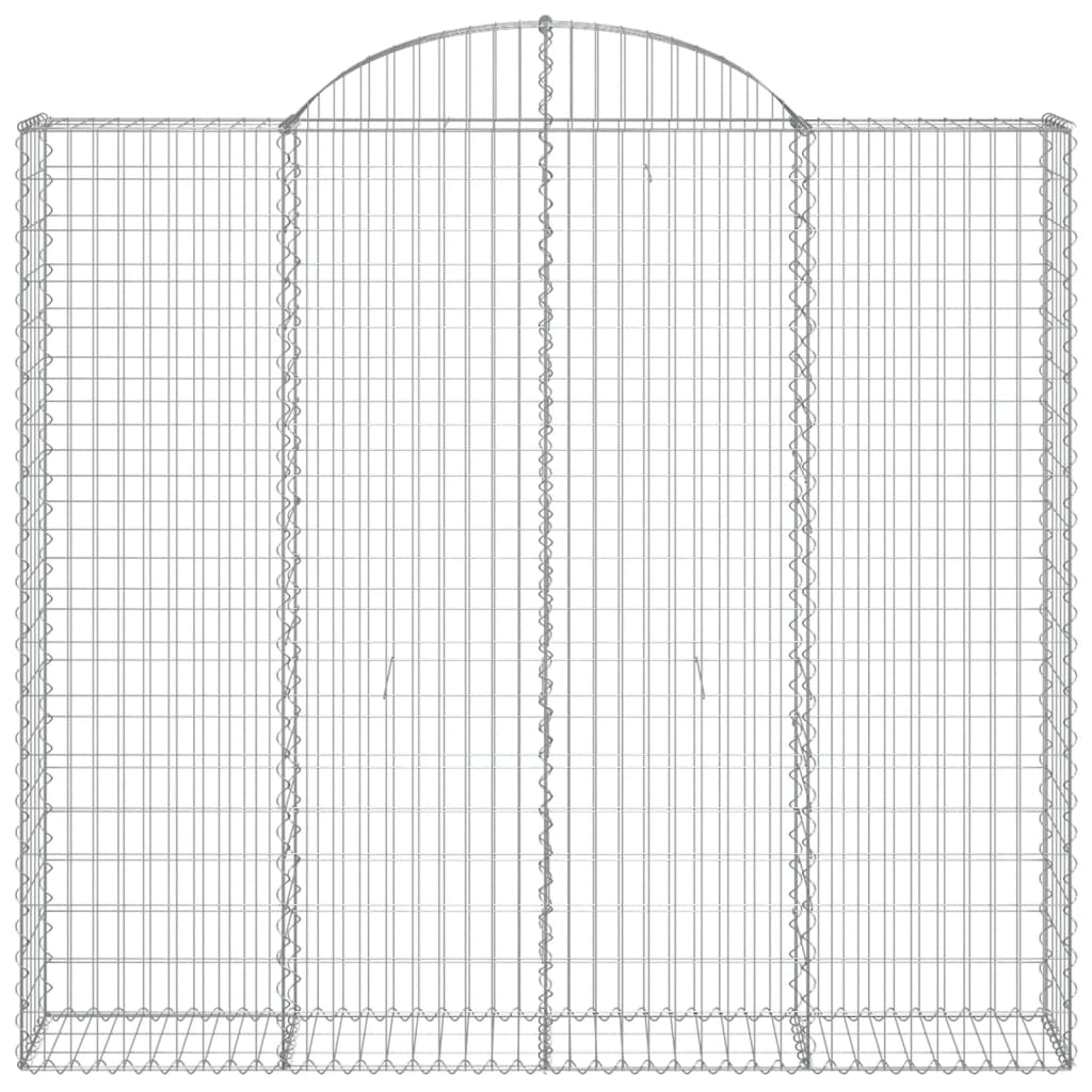 Cesti Gabbioni ad Arco 3 pz 200x50x180/200 cm Ferro Zincato 3146405