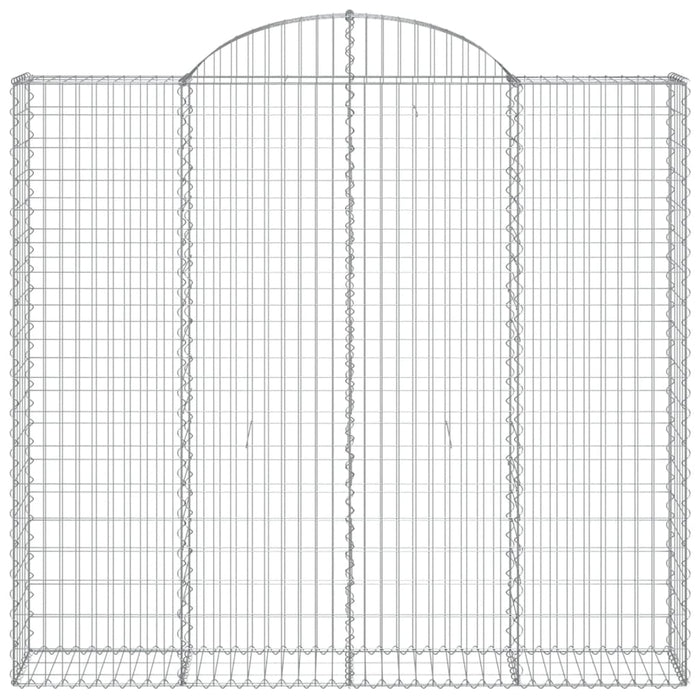 Cesti Gabbioni ad Arco 3 pz 200x50x180/200 cm Ferro Zincato 3146405