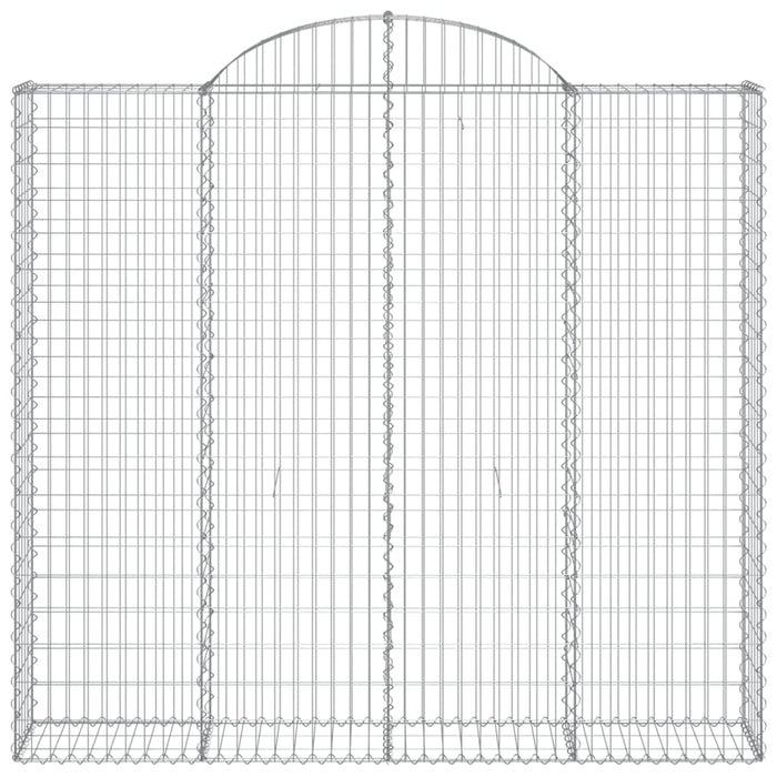 Cesti Gabbioni ad Arco 7 pz 200x50x180/200 cm Ferro Zincato 3146409