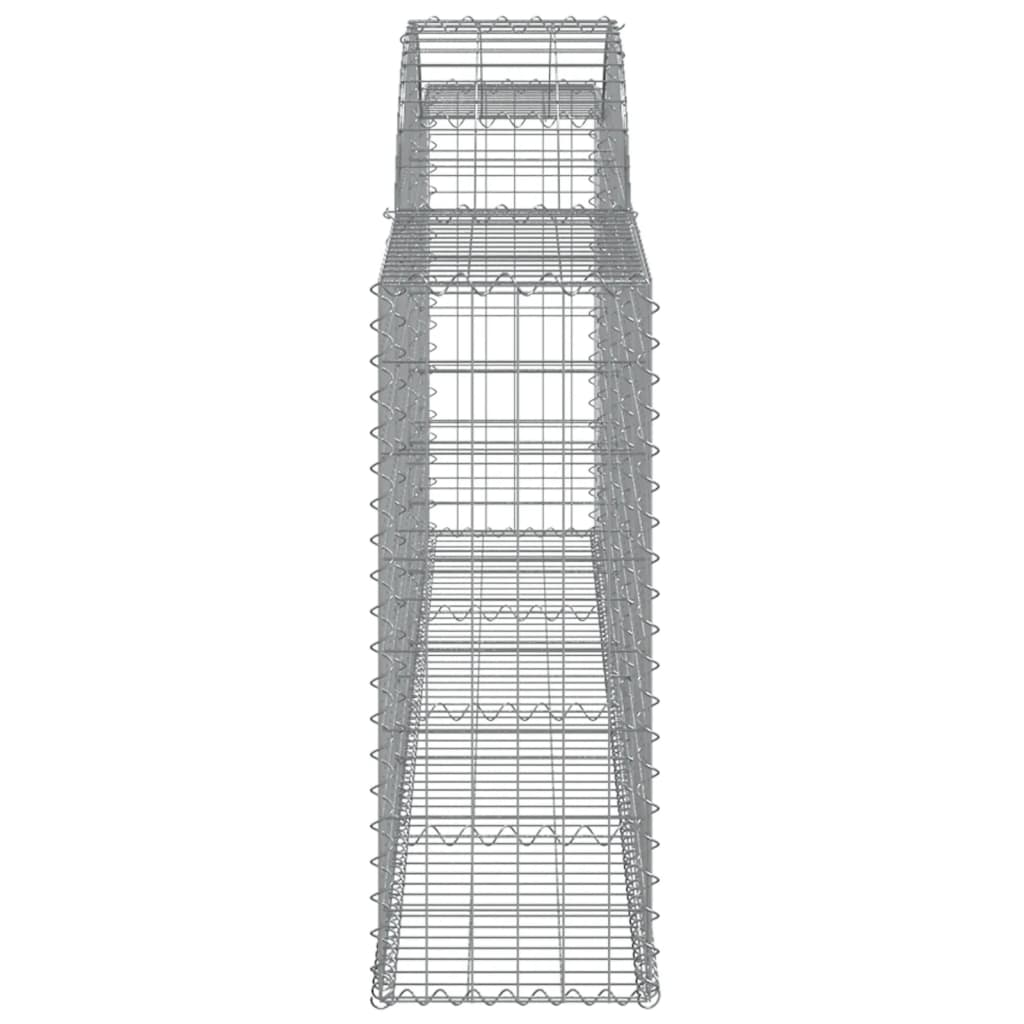 Cesti Gabbioni ad Arco 5 pz 300x30x80/100 cm Ferro Zincato 3146506