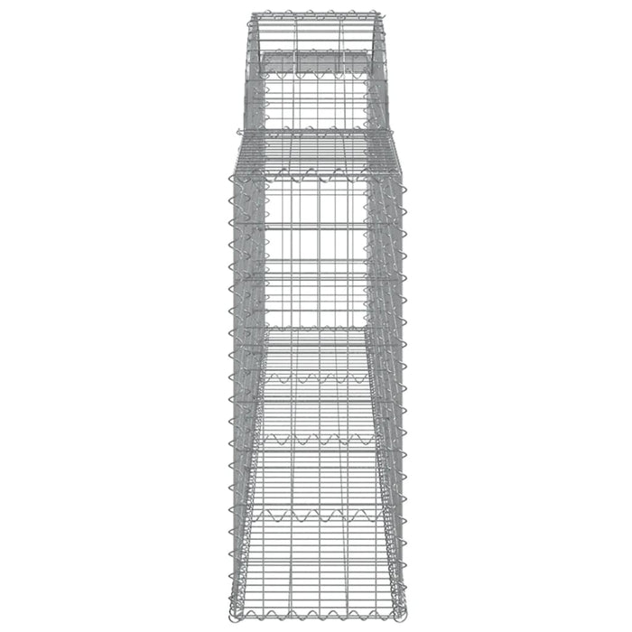 Cesti Gabbioni ad Arco 5 pz 300x30x80/100 cm Ferro Zincato 3146506